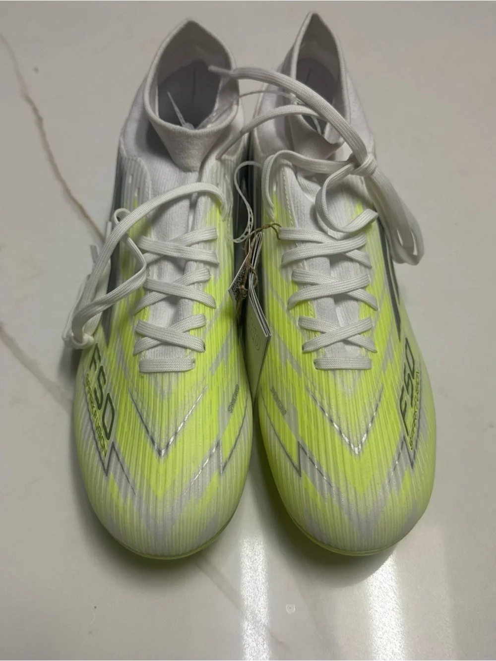 New Adidas F50 Sparkfusion League Soccer Cleats White Women's Size 10 JP8350